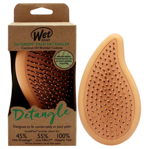 Wet Brush Go Green Palm Detangler Orange Unisex Gift Set