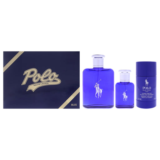 Ralph Lauren Polo Blue Men's Eau De Toilette Gift Set