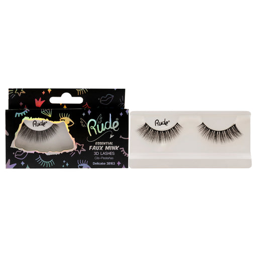 Rude Cosmetics Essential Faux Mink 3d Lashes Delicate