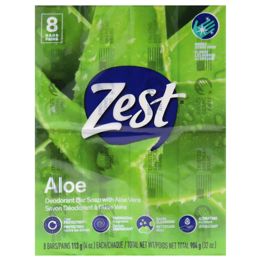 Zest Deodorant Bar Soap Aloe