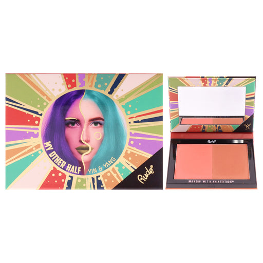 Rude Cosmetics My Other Half Duo Shade Face Palette Yin And Yang