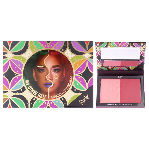 Rude Cosmetics My Other Half Duo Shade Face Palette Paradox Conundrum