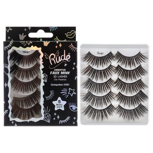 Rude Cosmetics Essential Faux Mink 3d Lashes Outspoken