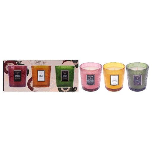 Voluspa Japonica Collection Demi Candle Trio Unisex Gift Set