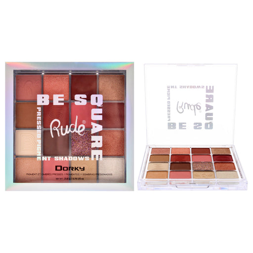 Rude Cosmetics Be Square Pressed Pigments And Shadows Dorky