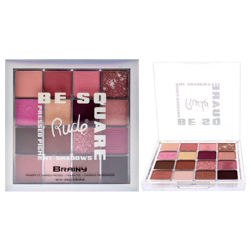 Rude Cosmetics Be Square Pressed Pigments And Shadows Brainy