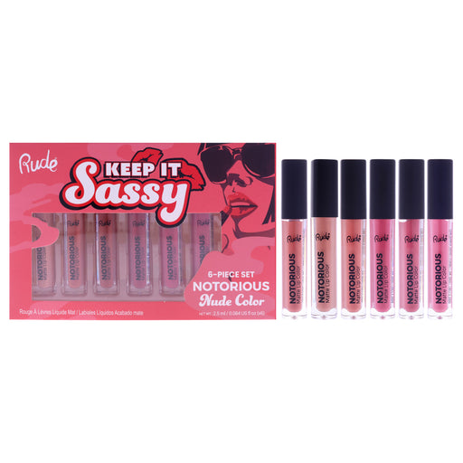 Rude Cosmetics Keep It Sassy Notorious Nude Women's Gift Set