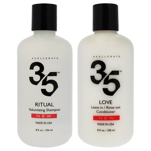 Xcellerate35 Ritual Volumizing Shampoo And Love Leave-In Conditioner Kit Unisex Gift Set