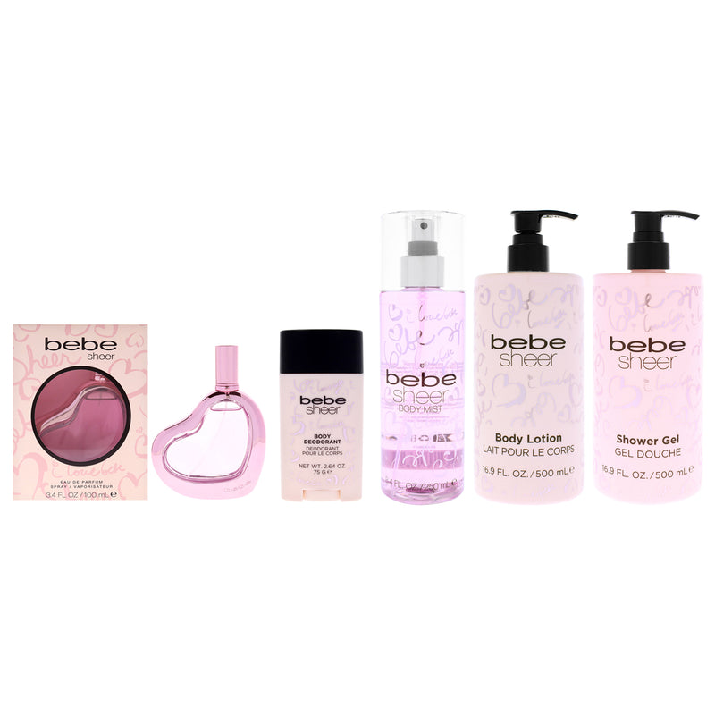 Bebe Sheer Full Body Ritual Kit Women's Eau De Parfum Gift Set