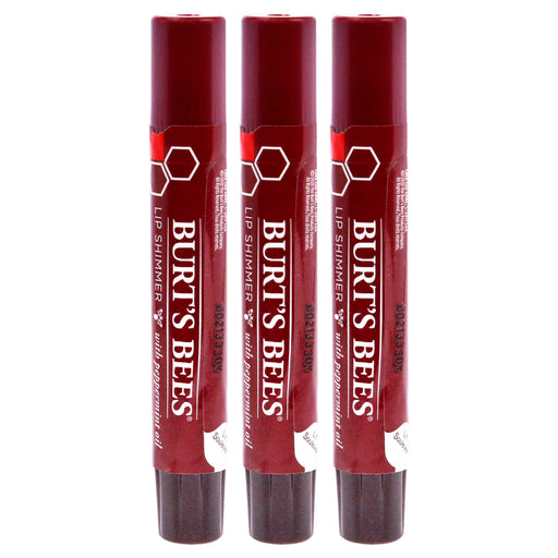 Burts Bees Lip Shimmer Plum Pack Of 3
