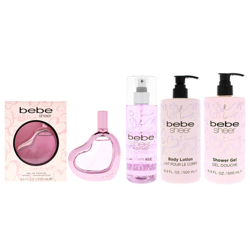 Bebe Sheer Body Care Kit Women's Eau De Parfum Gift Set