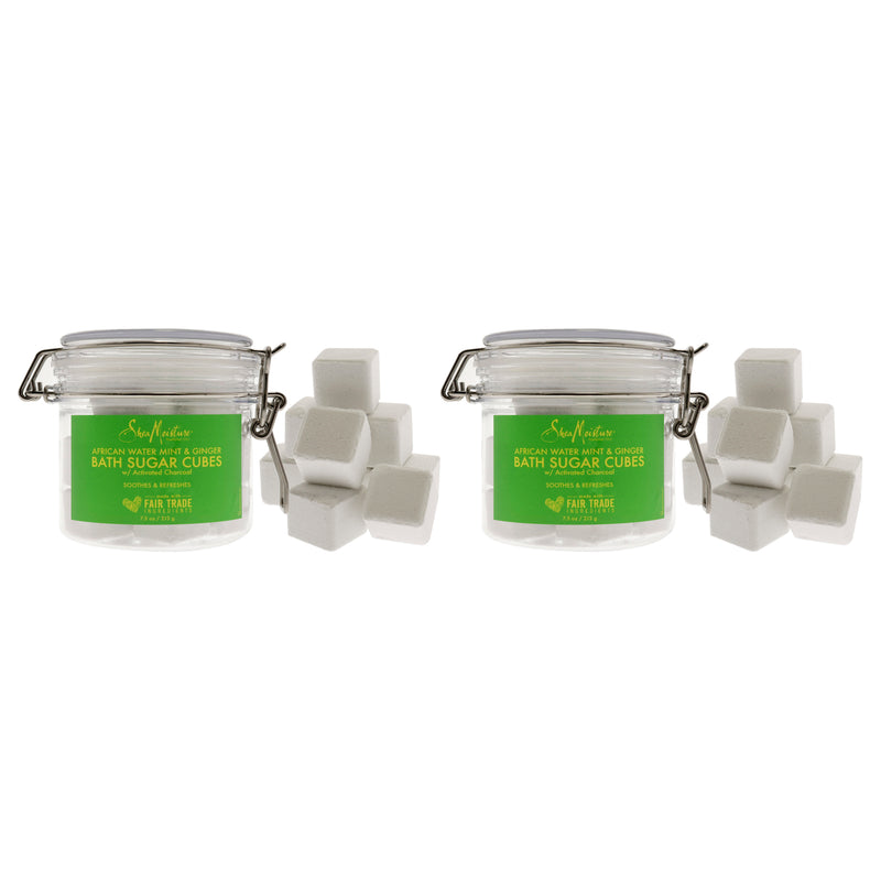 Shea Moisture African Water Mint And Ginger Bath Sugar Cubes Pack Of 2