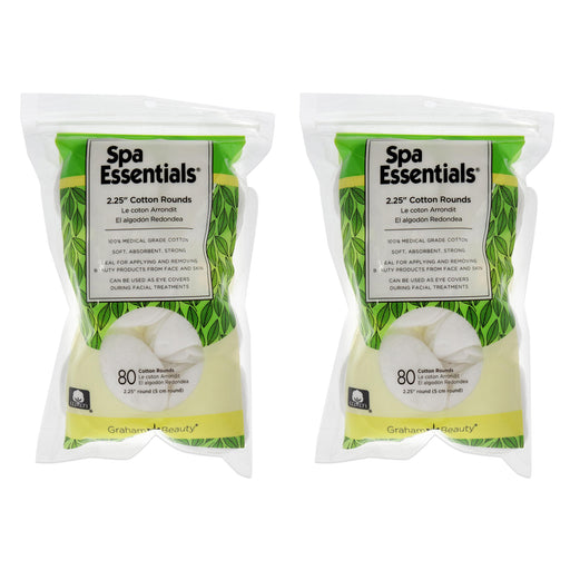 Spa Essentials Cotton Rounds Pack Of 2