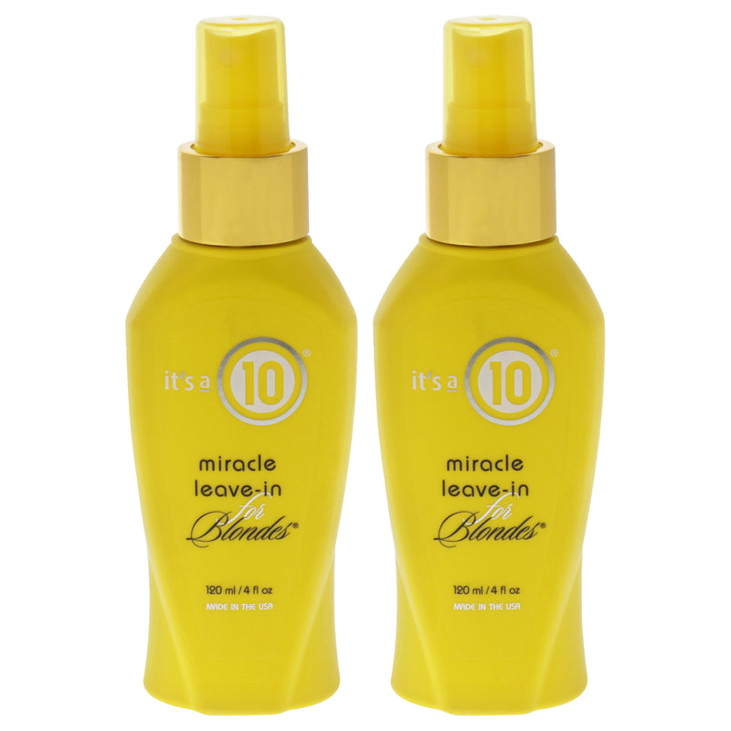 Its A 10 Miracle Leave-In For Blondes Pack Of 2