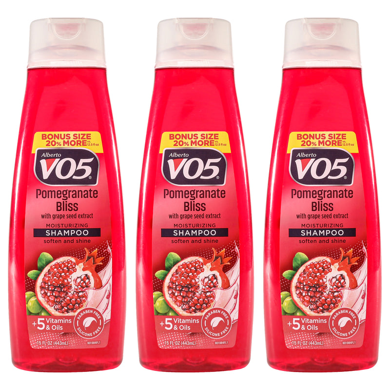 Alberto Vo5 Moisturizing Pomegranate Bliss Shampoo Pack Of 3