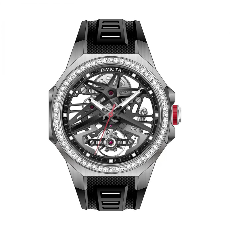 Invicta Objet D Art Men's Mechanical 43mm Watch – Rubber