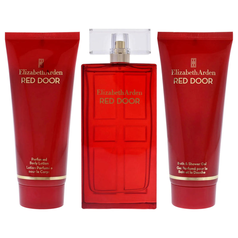 Elizabeth Arden Red Door + Body Lotion + Bath & Shower Gel Women's Eau De Toilette Gift Set