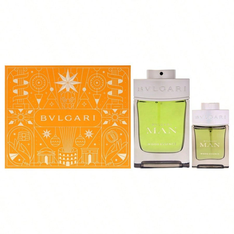 Bvlgari Man Wood Essence by Bvlgari for Men - 2 Pc Gift Set 3.4oz EDP Spray, 0.5oz EDP Spray