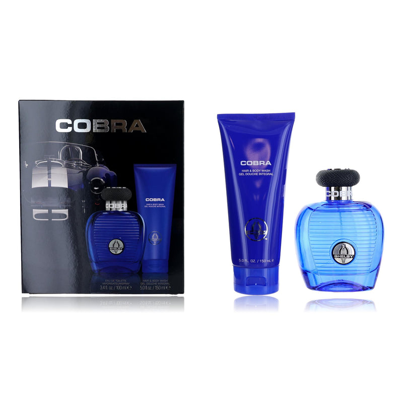 Carroll Shelby Cobra Blue Men's Eau De Toilette Gift Set