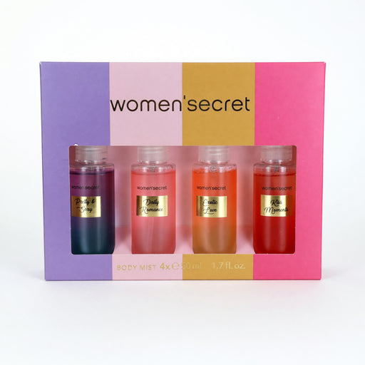 Women'secret 4 Piece Body Mist Women's Body Mist Gift Set