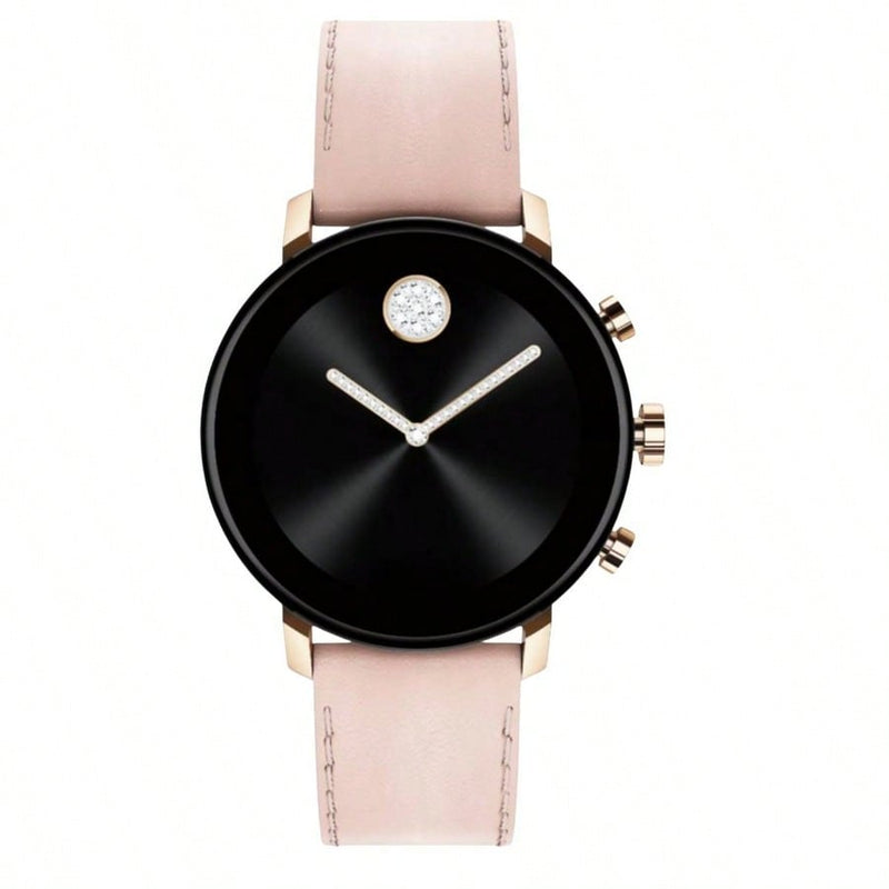 Movado Women's Connect 3660023 Strap Black Dial Digital Movement Buckle Clasp 40mm Round Watch