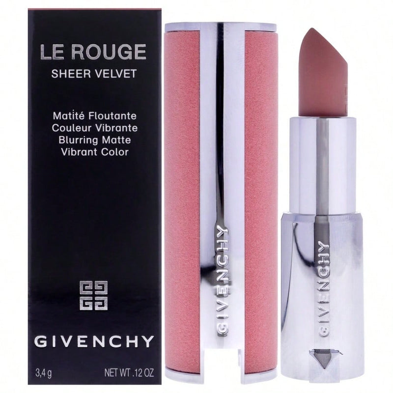 Le Rouge Sheer Velvet Matte Lipstick - 9 Beige Sable by Givenchy for Women - 0.12 oz Lipstick (Refillable)