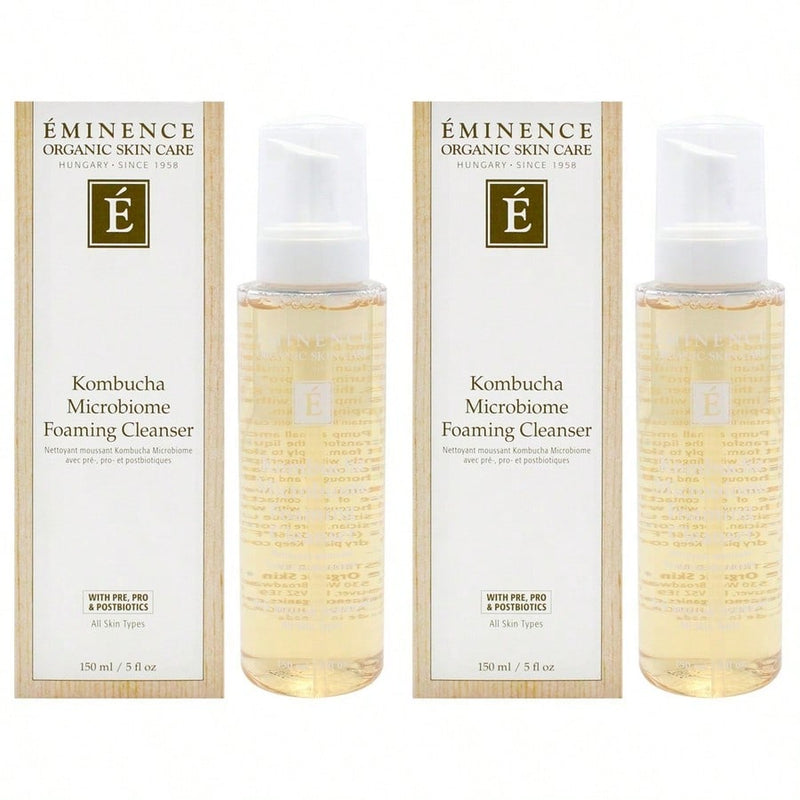 Kombucha Microbiome Foaming Cleanser by Eminence for Unisex - 5 oz Cleanser - Pack of 2