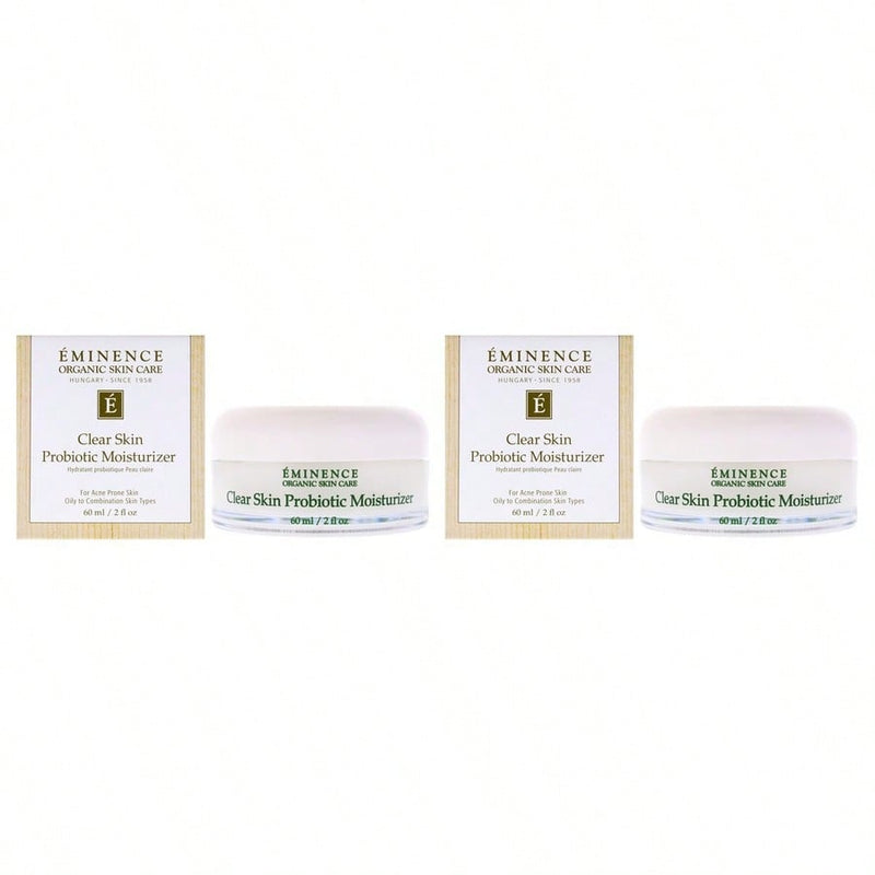 Clear Skin Probiotic Moisturizer by Eminence for Unisex - 2 oz Moisturizer - Pack of 2