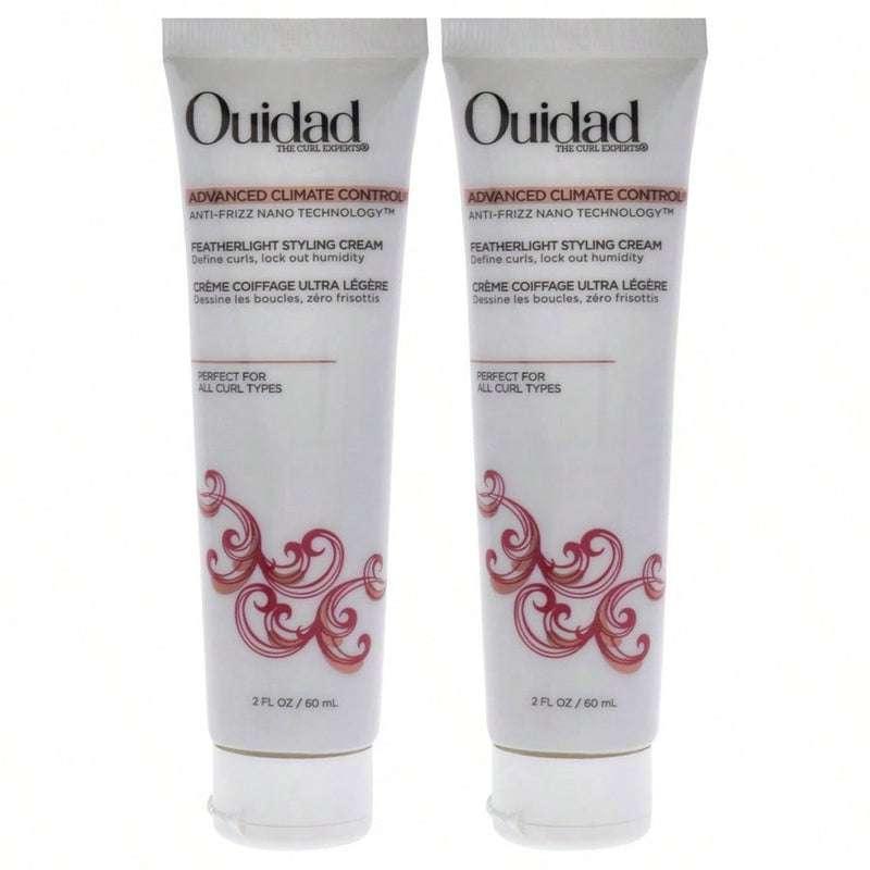 Advanced Climate Control Featherlight Styling Cream by Ouidad for Unisex - 2 oz Cream - Pack of 2