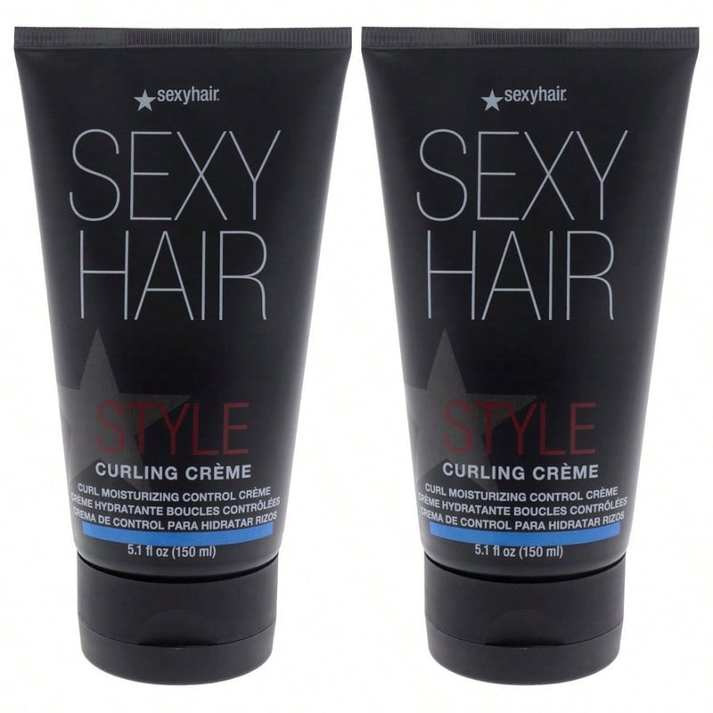 Style Sexy Hair Curling Creme by Sexy Hair for Unisex - 5.1 oz Cream - Pack of 2