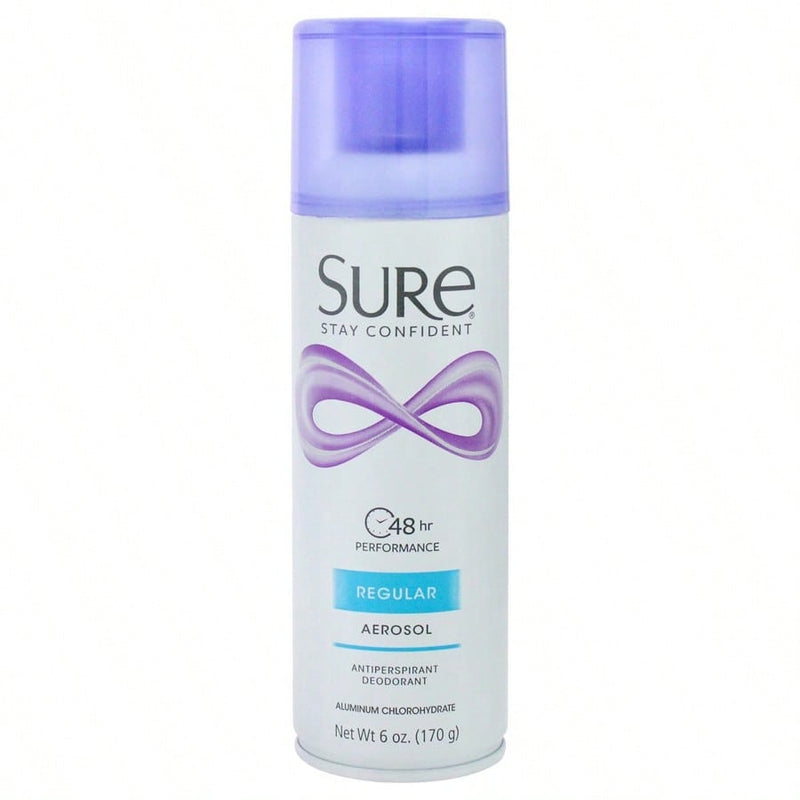 Aerosol Anti-Perspirant and Deodorant - Regular by Sure for Unisex - 6 oz Deodorant Spray