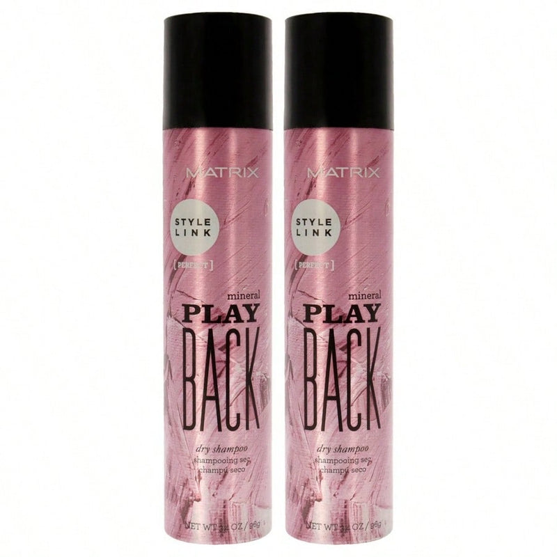 Style Link Mineral Play Back Dry Shampoo by Matrix for Unisex - 3.4 oz Dry Shampoo - Pack of 2