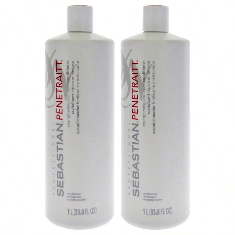 Penetraitt Strengthening and Repair Conditioner by Sebastian for Unisex - 33.8 oz Conditioner - Pack of 2