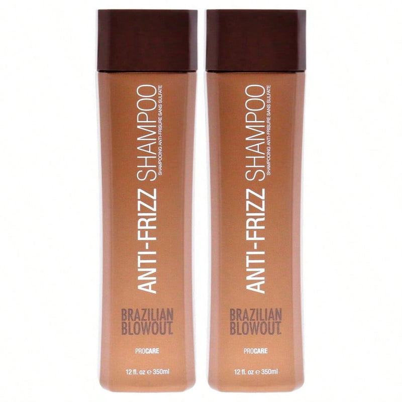 Acai Anti Frizz Shampoo by Brazilian Blowout for Unisex - 12 oz Shampoo - Pack of 2