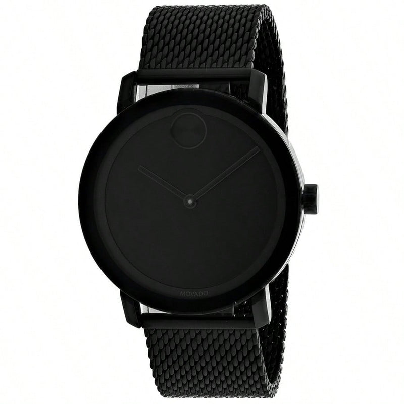 Movado Men's Bold 3600562 Bracelet Black Dial Quartz Movement Deployment Clasp 40mm Round Watch