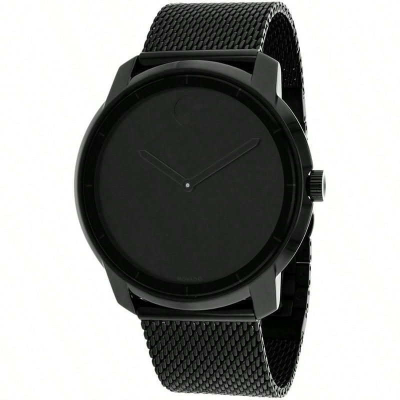 Movado Men's Bold 3600261 Bracelet Black Dial Quartz Movement Deployment Clasp 36mm Round Watch