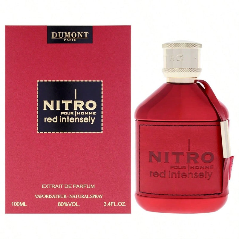 Nitro - Red Intensely by Dumont for Men - 3.4 oz Extrait de Parfum Spray