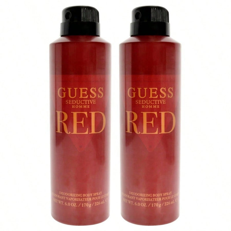 Guess Seductive Homme Red by Guess for Men - 6 oz Body Spray - Pack of 2