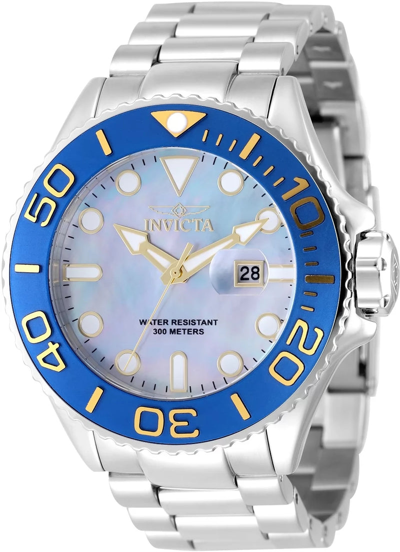 Invicta Grand Diver Men's Quartz 52mm Watch – Stainless Steel