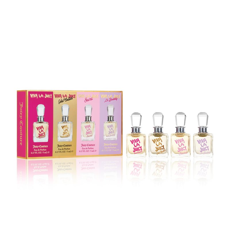 Juicy Couture 4: Viva La Juicy + Viva La Juicy Gold Couture + Viva La Juicy Sucre + Viva La Juicy Le Bubbly Women's Eau De Parfum Gift Set