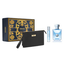 Versace Pour Homme + Pouch Men's Eau De Toilette Gift Set