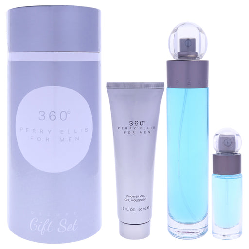 Perry Ellis 360 Deluxe Men's Eau De Toilette Gift Set