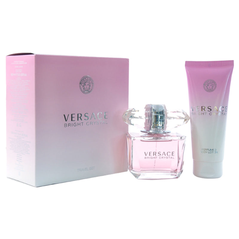 Versace Bright Crystal + Body Lotion Women's Eau De Toilette Gift Set