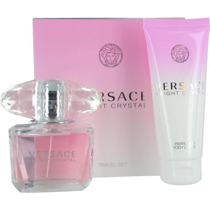 Versace Bright Crystal + Body Lotion Women's Eau De Toilette Gift Set