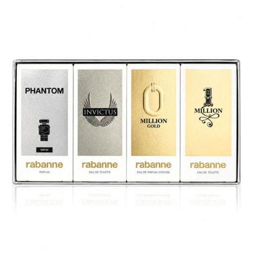 Paco Rabanne One Million + Million Gold Intense + Invictus + Phantom Men's Eau De Parfum Gift Set