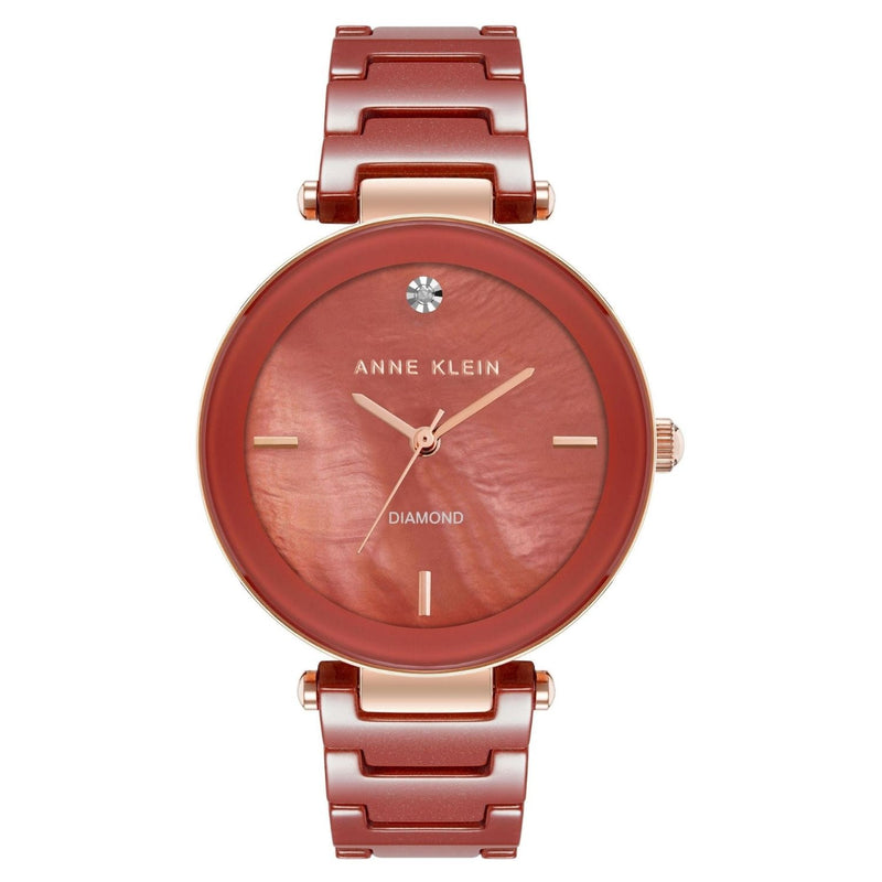 Anne Klein Ceramic Women's Quartz 33mm Watch
