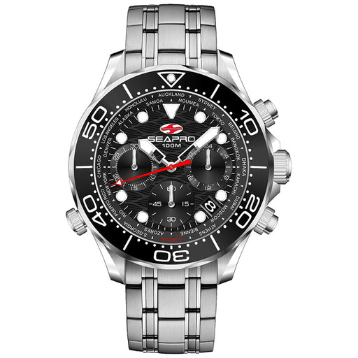 Seapro Mondial Timer Men's Quartz 44mm Watch