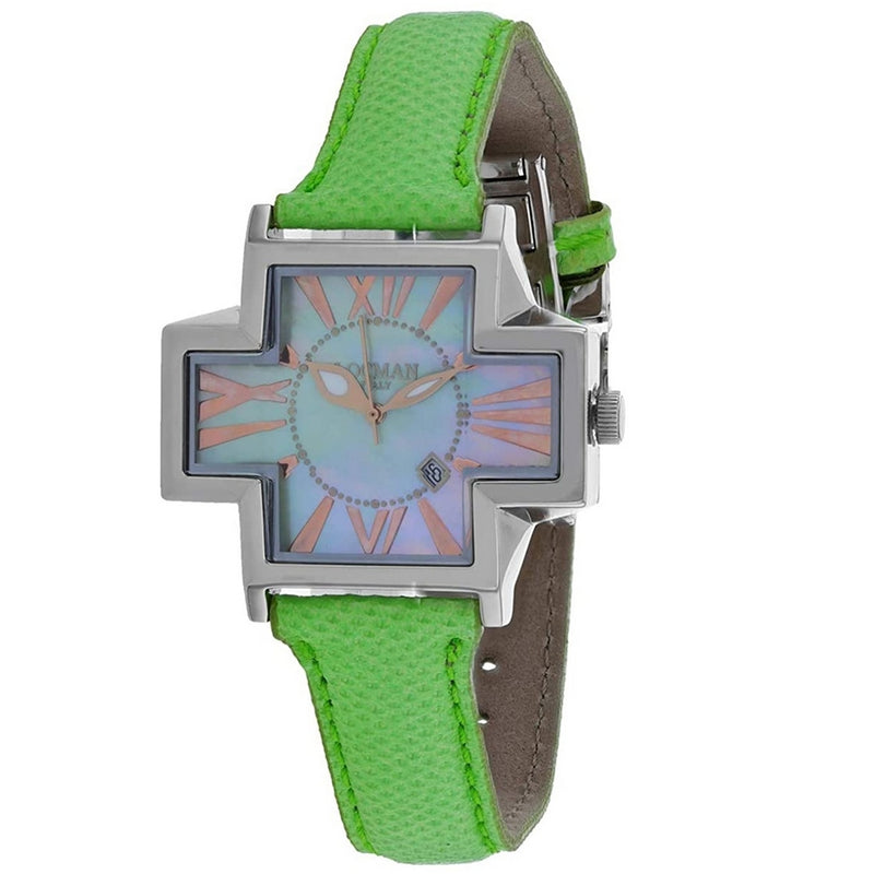 Locman Women's Italy Plus 181MOPGR/GR KS Strap Mop Dial Quartz Movement Buckle Clasp 40mm Plus Watch