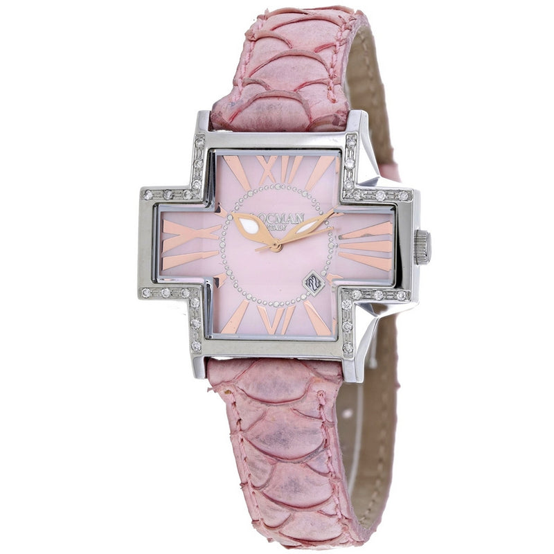 Locman Women's Diamond Plus 181SMOPPKD Strap Mother of Pearl Dial Quartz Movement Buckle Clasp 36mm Plus Watch