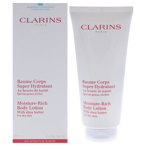 Clarins Moisture Rich Body Lotion With Shea Butter Dry Skin